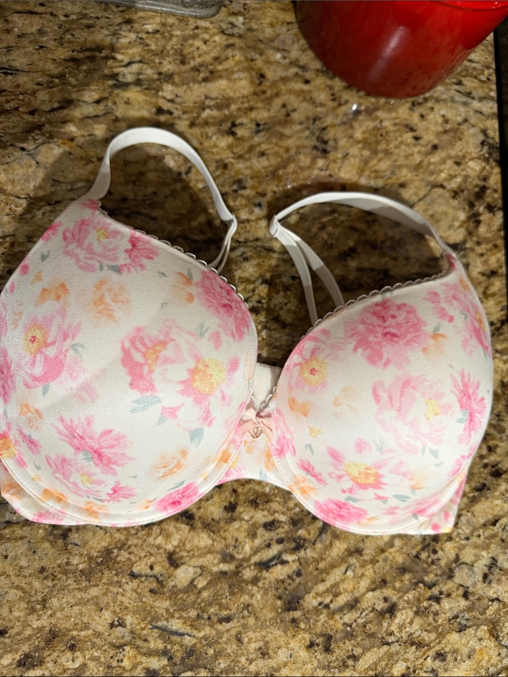 VS Floral Padded T-Shirt Bra with underwire support